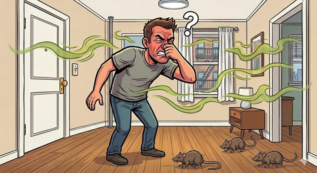 Today I finally figured out where the horrible smell and rats are coming from