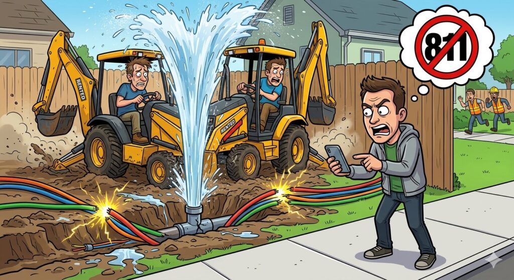My Neighbor took out all my utilities because he didn’t want to make a phone call