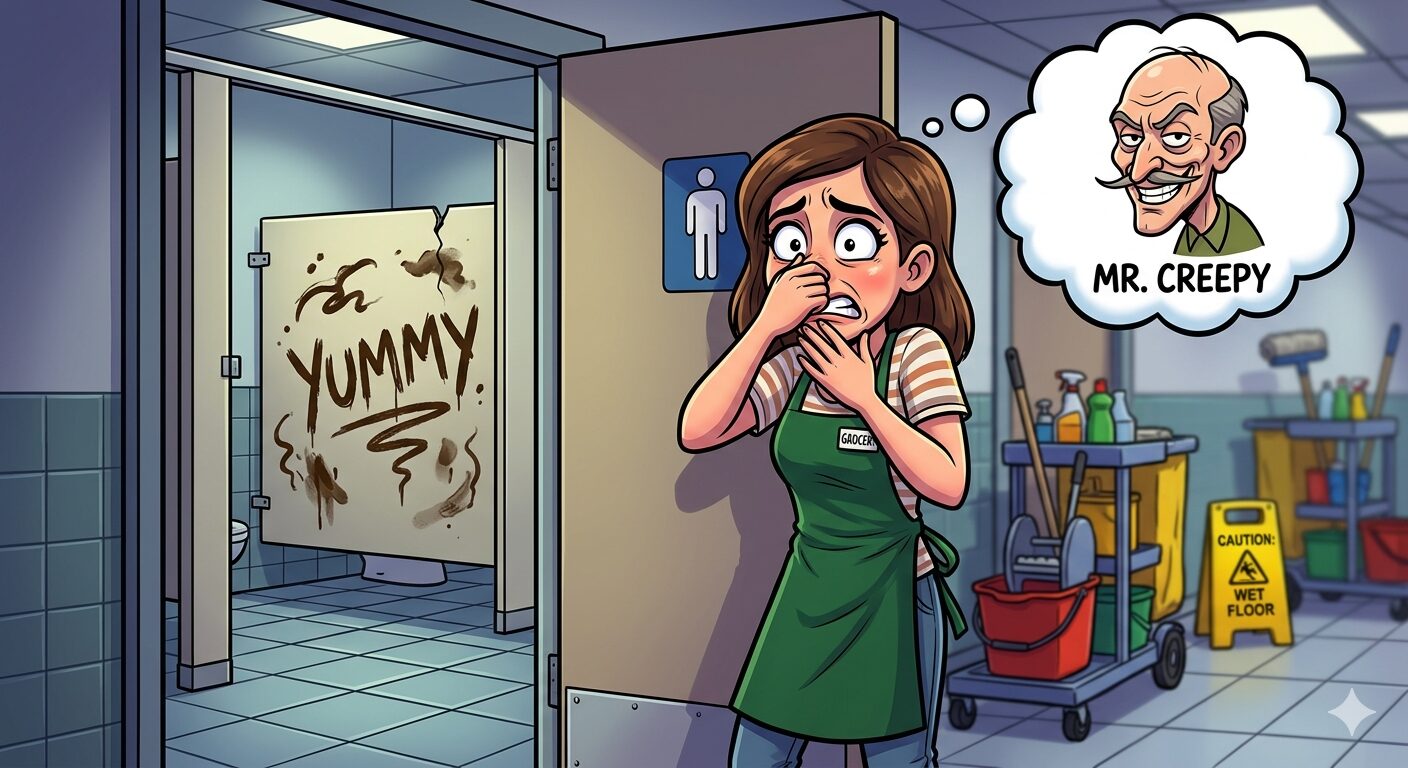 The Poopening: How Mr. Creepy Turned the Men’s Room into a Biohazard Zone