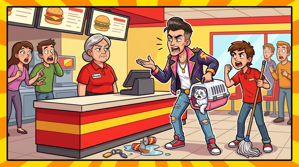 An Entitled Customer Demands a Free Gourmet Meal for His Pampered White Cat at a Burger Restaurant, Citing a Bizarre “Secret Sauce” Owner Connection