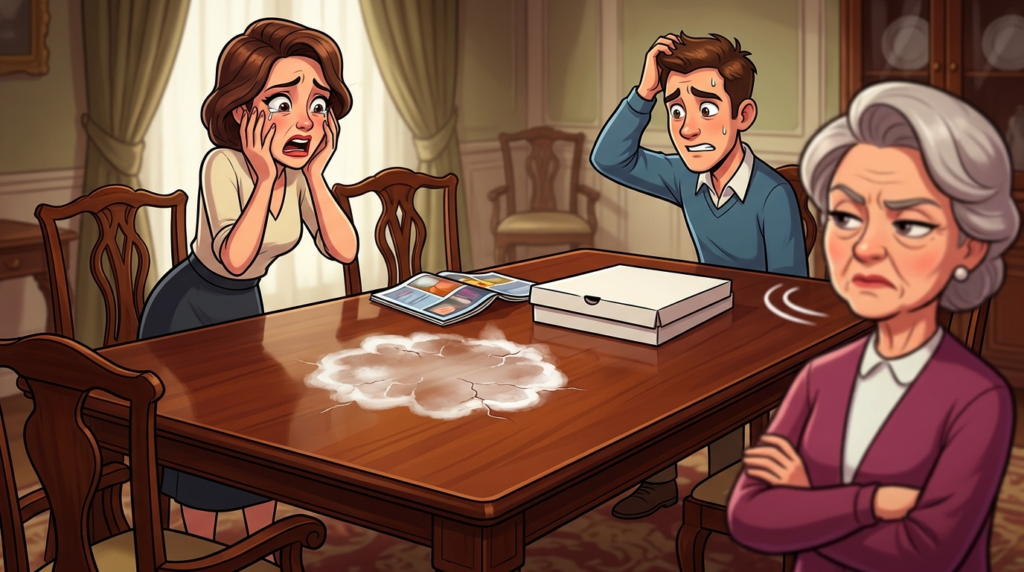 Am I the Jerk for accidentally damaging my mother-in-law’s antique table after she overreacted?