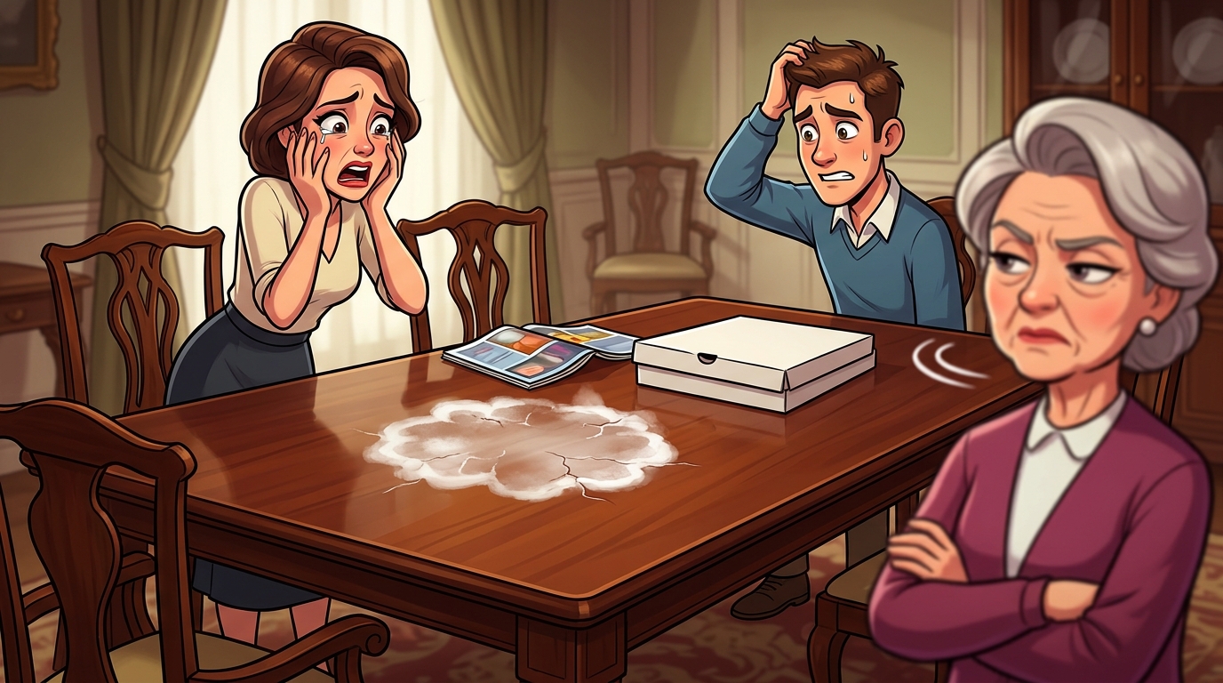 Am I the Jerk for accidentally damaging my mother-in-law’s antique table after she overreacted?