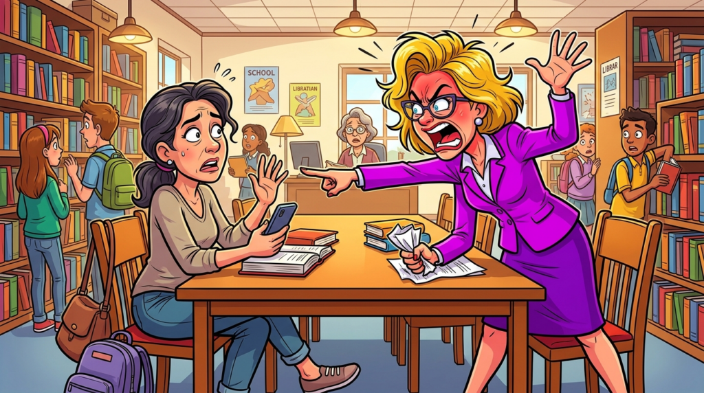 A parent mistakenly demanded specific forms from me and threatened my firing from a non-existent school job