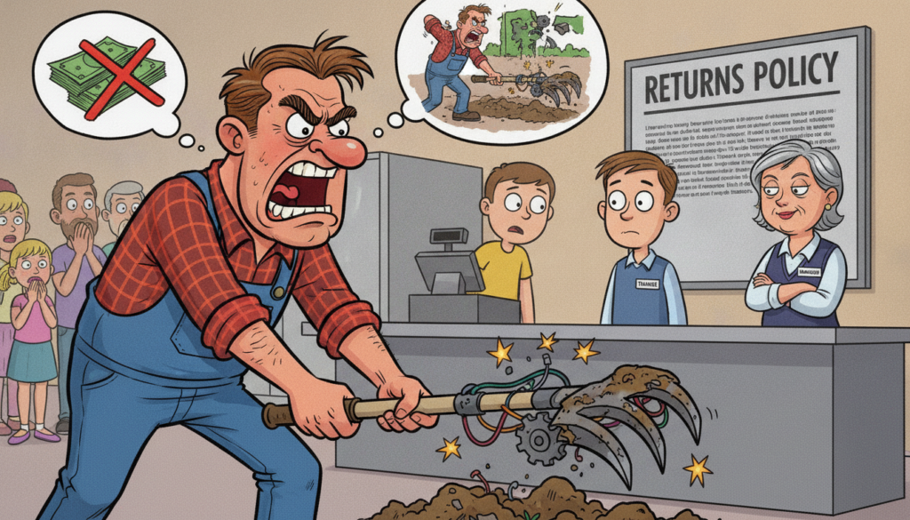 Am I the Jerk for demanding a refund for my “heavy-duty” tool that broke without a receipt?