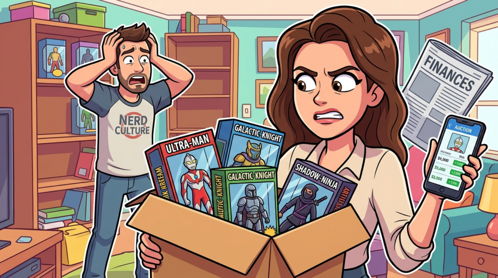 Am I the Jerk for selling my husband’s “investment” action figures to help with our finances?