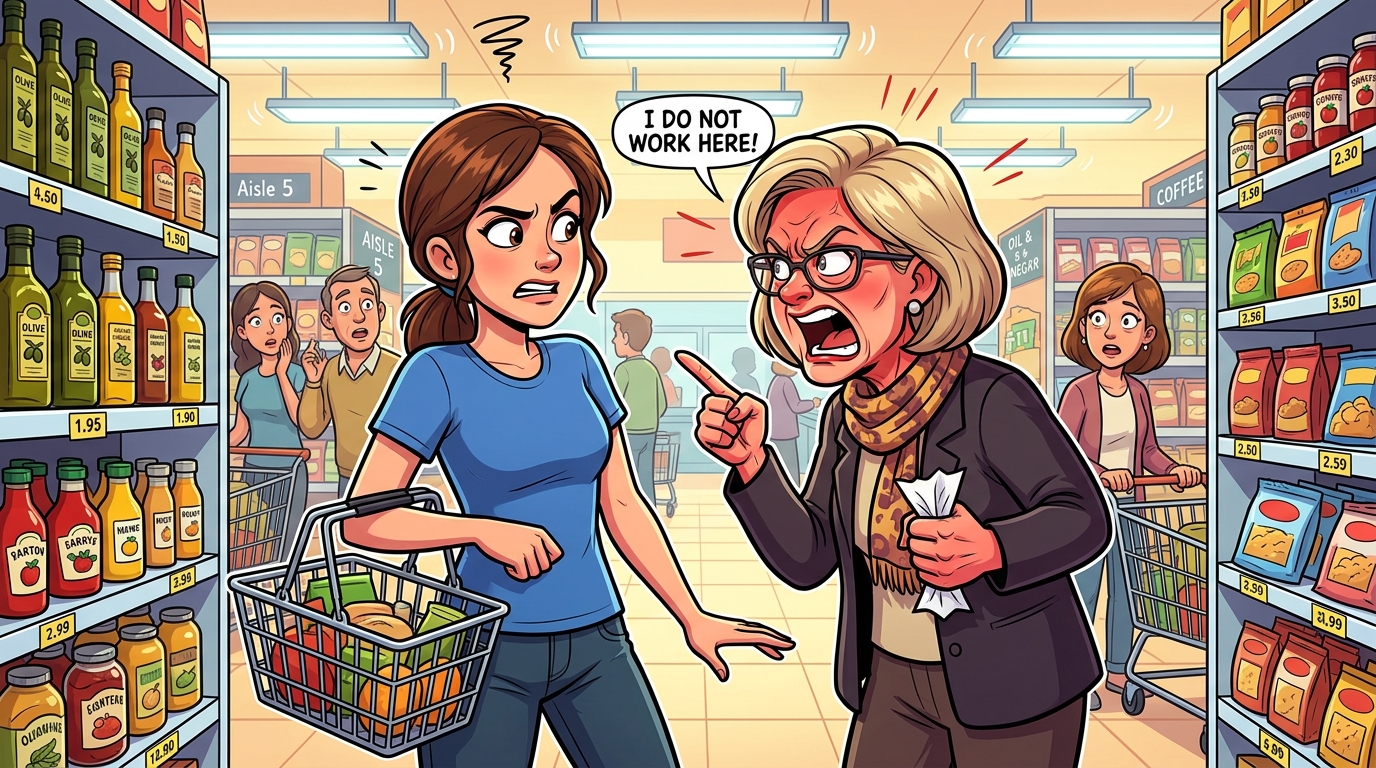An enraged shopper demanded I find artisanal coffee beans, then threatened my non-existent job at the grocery store