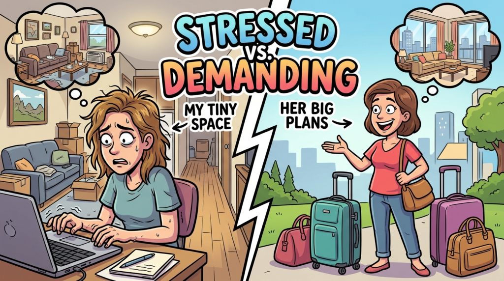 Am I the Jerk for not letting my mom stay for months in my tiny apartment after offering alternatives?