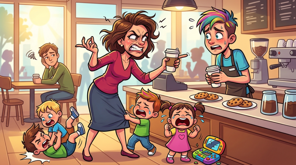 A Fussy Mother Demands a Free Latte and Cookies After Complaining About Minute Foam and Her Daughter’s Broken Toy