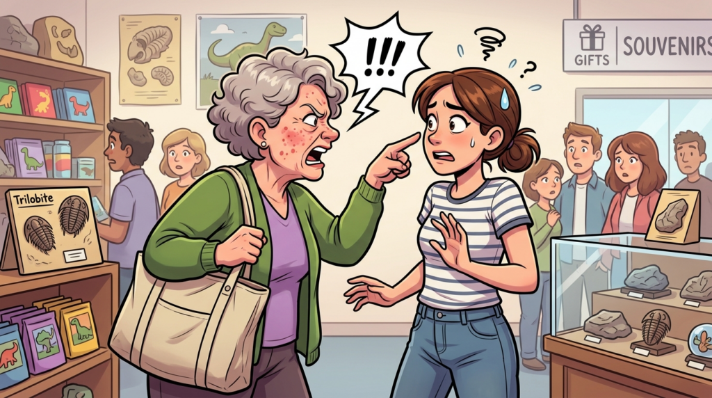 An Entitled Museum Gift Shop Customer Grabbed Me, Demanding Help For A Job I Did Not Have