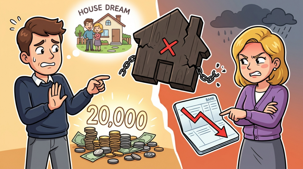 Am I the Jerk for secretly investing our house savings in a startup to get our dream house faster?