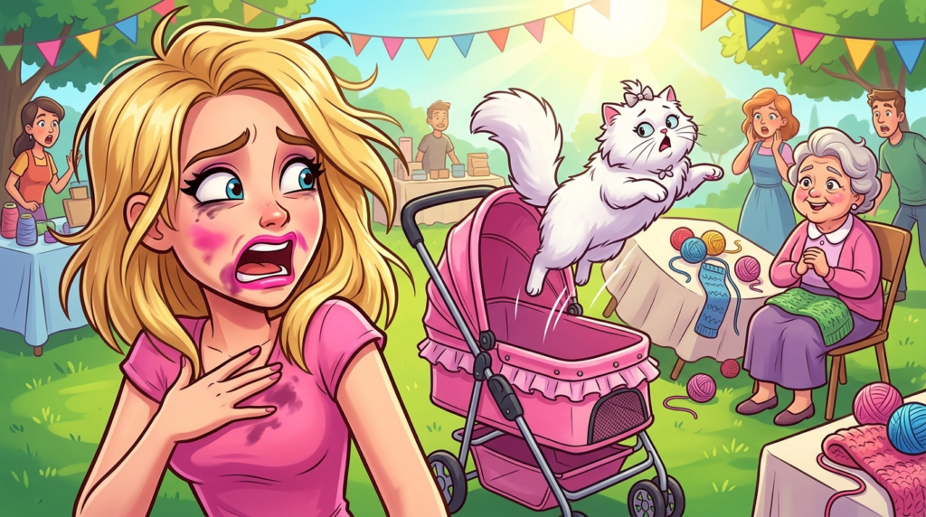 At a Sunny Park Craft Fair, a Woman Demanded an Older Vendor’s “Prime Real Estate” Spot for Her Cat’s Modeling Shoot, Then Blamed Her When the Cat Escaped and Ruined Her Display
