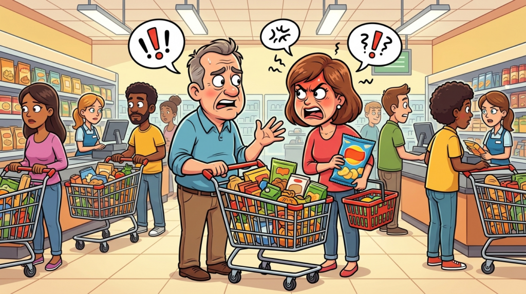 Am I the Jerk for refusing to let someone with one item cut after I waited so long?
