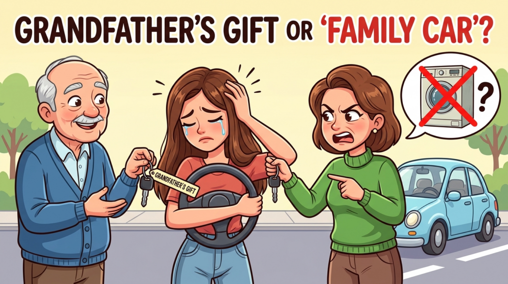 Am I the Jerk for refusing to sell my grandfather’s gift car to buy my mother a washing machine?