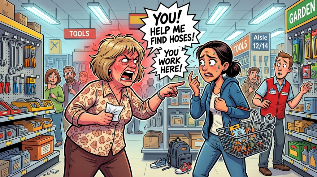 An Aggressive Shopper Demanded I Find Garden Hoses and Threatened to Get Me Fired From a Job I Didn’t Have