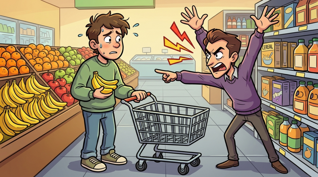 While Grocery Shopping, a Customer Demanded I Locate Frozen Waffles and Threatened My Non-Existent Job