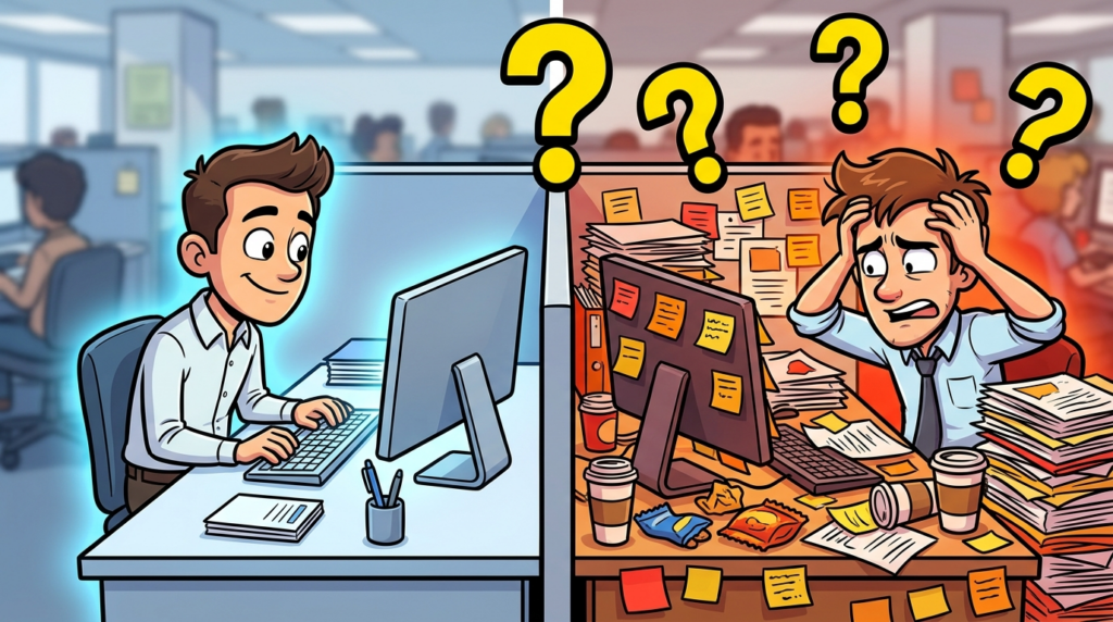 Am I the Jerk for cleaning my messy coworker’s desk, thinking I was helping, but he got furious?