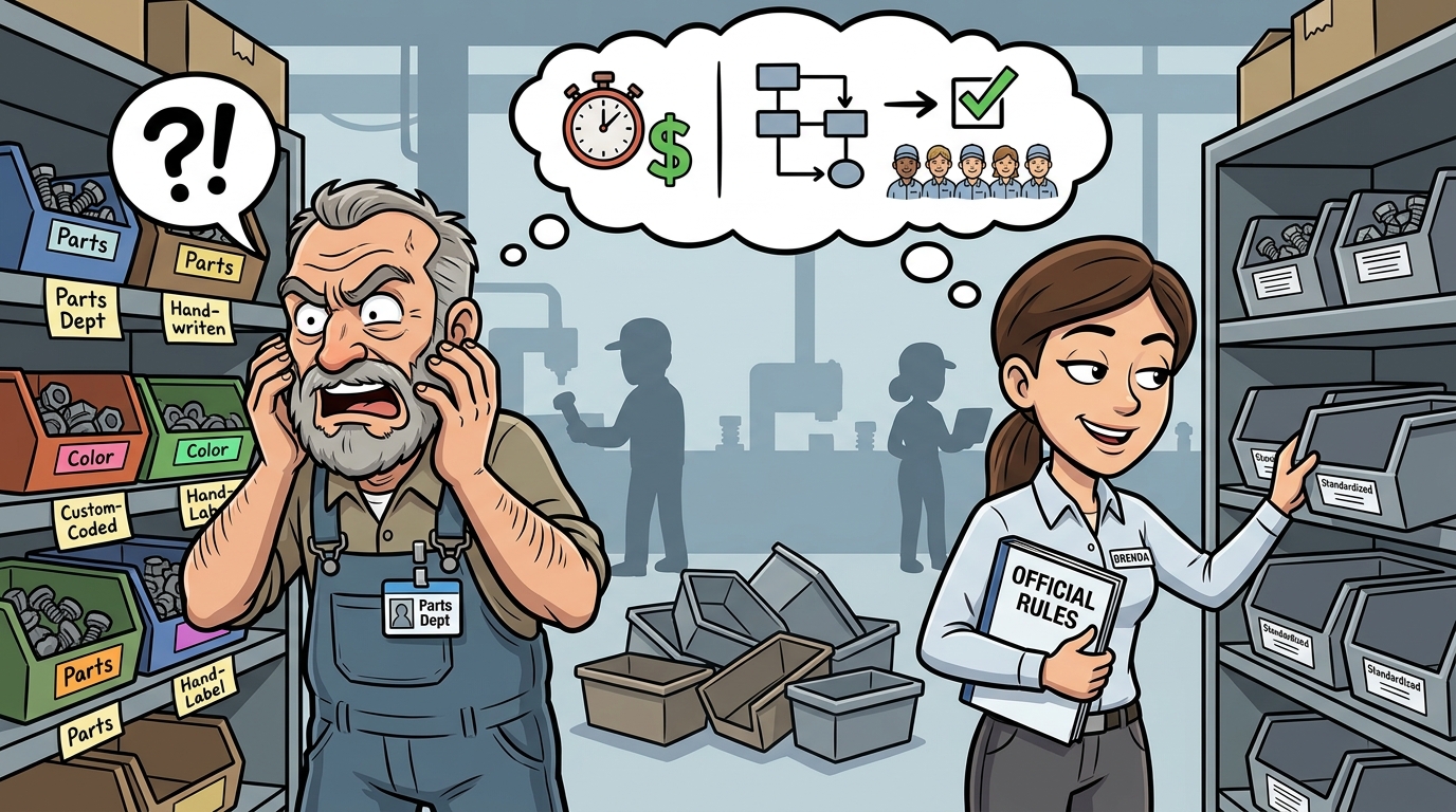 Am I the Jerk for clearing Brenda’s shelves after her ‘standard’ organization sabotaged my factory workflow?