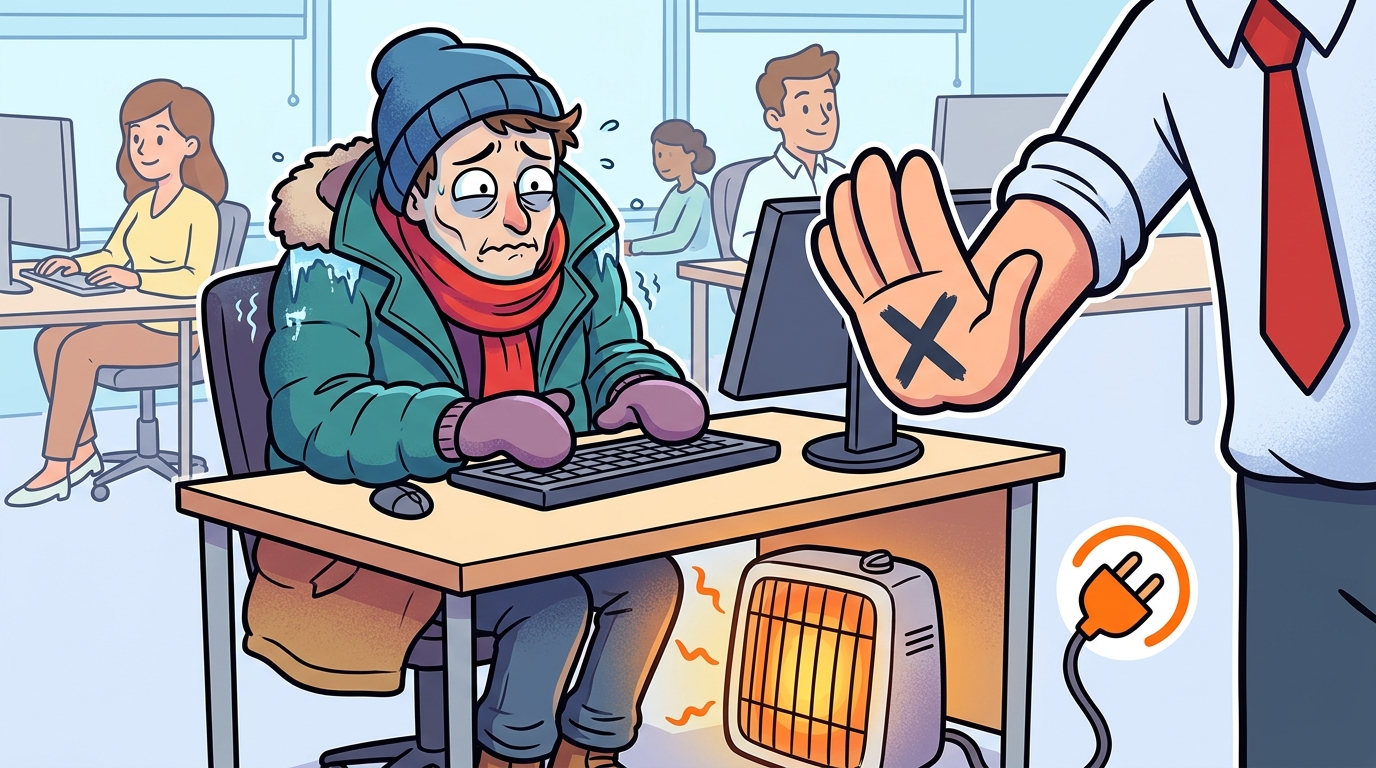 Am I the Jerk for using my essential space heater despite a company ban and my boss’s warnings?