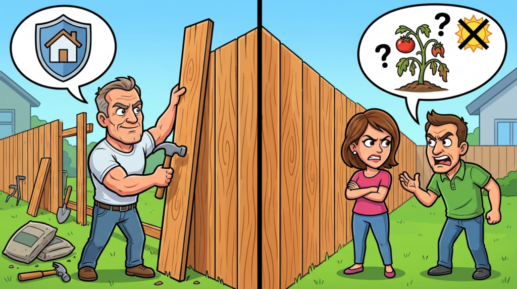 Am I the Jerk for building a legal, tall privacy fence that blocks my new neighbors’ sun?